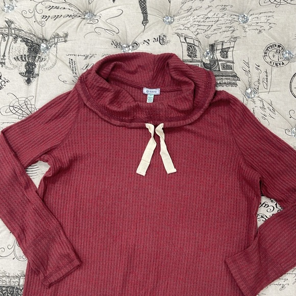 NWOT SUSINA Cowl Neck Long Sleeve Waffle Knit Dress - Picture 7 of 8